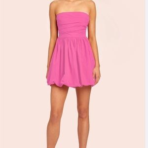 AMANDA UPRICHARD OSCAR DRESS HOT PINK